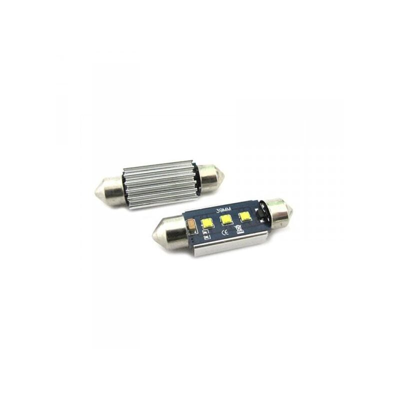 foto del prodotto carall lampada led siluro canbus pro 41mm 3 smd cree 3w no errore 12v no polarita super luminoso