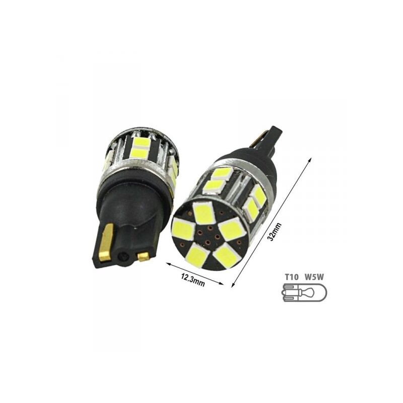 foto del prodotto carall lampada led t10 w5w 100 canbus 5w reale 12v 24v no errore senza polarit bianco 6000k
