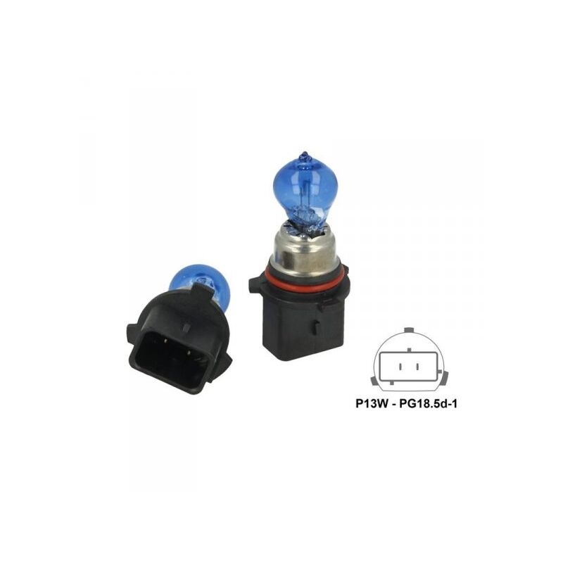 foto del prodotto carall lampada p13w 12v 13w pg18.5d 1 super white effetto xenon bianca sostituzione philips 12277c1
