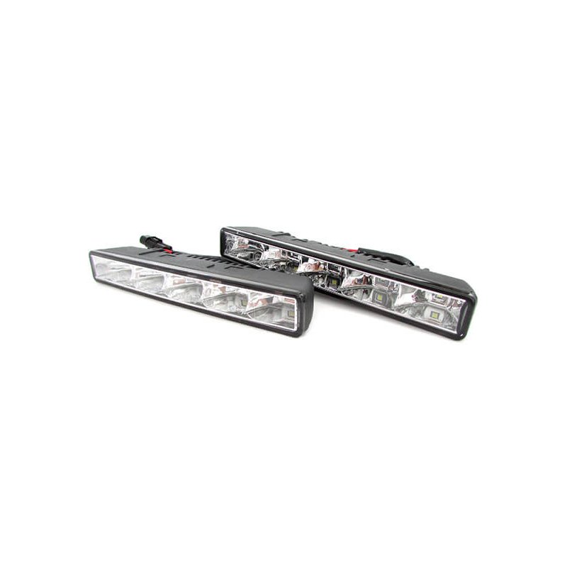 foto del prodotto carall luci diurne led drls 12v 24v 5w dimmerabile funzione frecce e ritardo spegnimento ip65 omologato e8 e4 r87