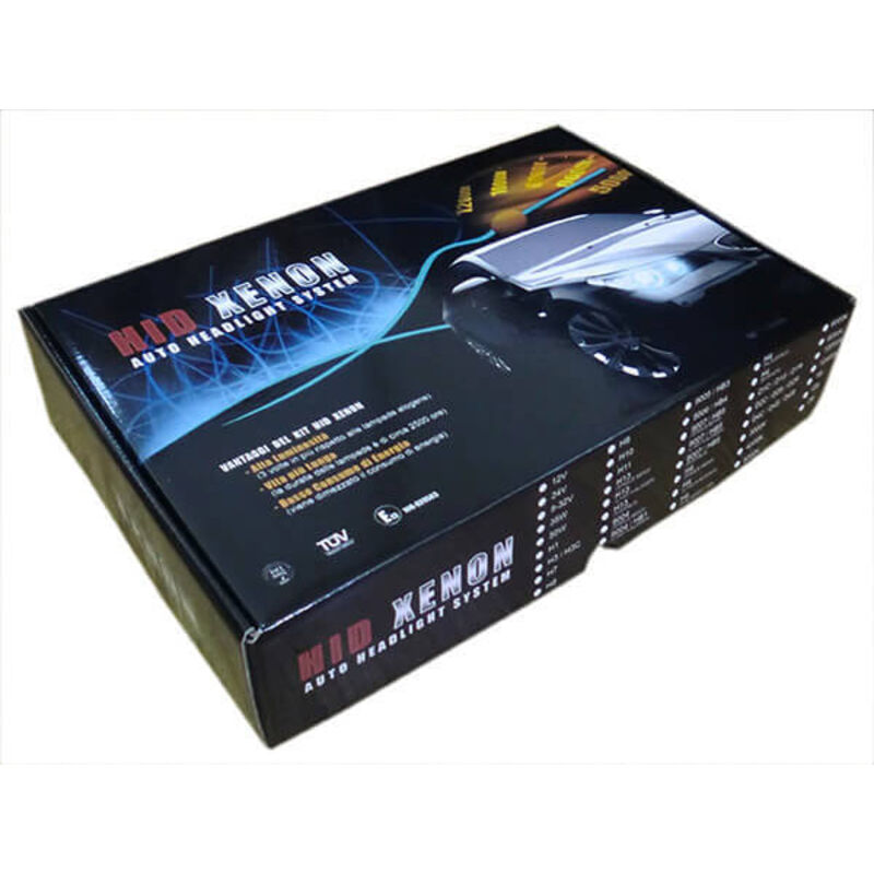 foto del prodotto carall scatola in cartone per kit hid xenon auto design italiano solo scatola vuota