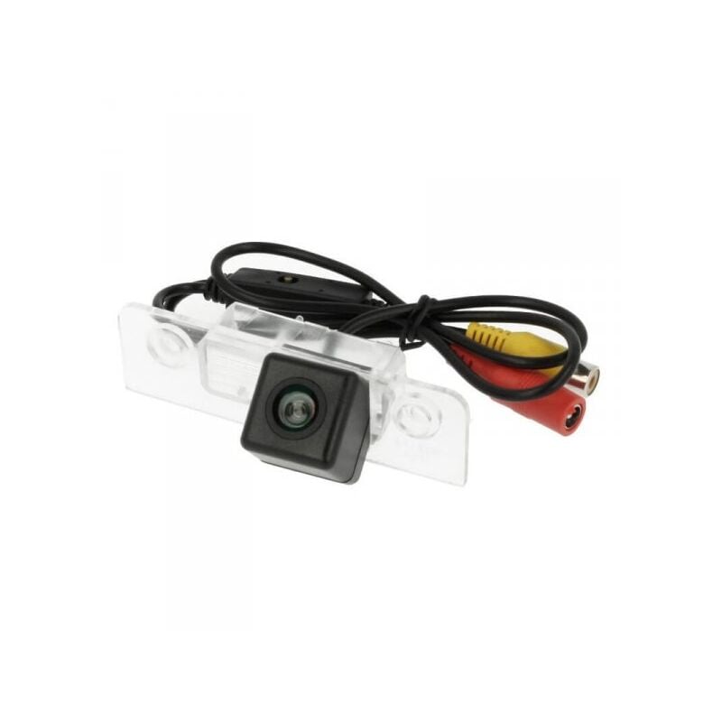 foto del prodotto carall telecamera posteriore per luce targa specifica skoda octavia 2008 2013 linea guida effetto specchio selezionabile