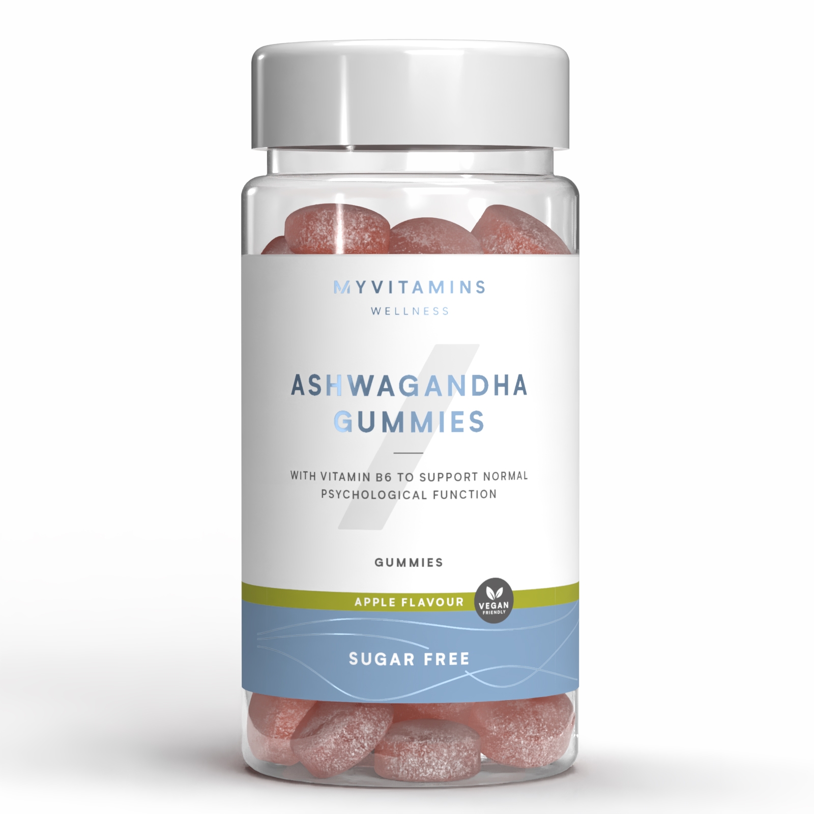 foto del prodotto caramelle gommose con ashwagandha 60 caramelle 60gummies red apple sugar free 