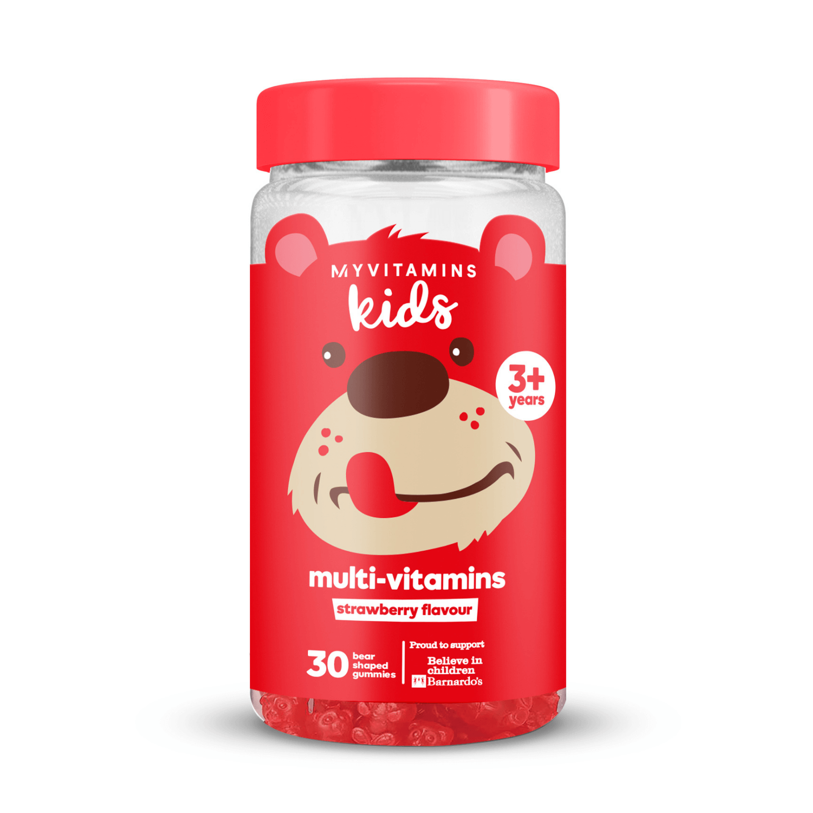 foto del prodotto caramelle gommose multivitaminiche per bambini 30 fragola