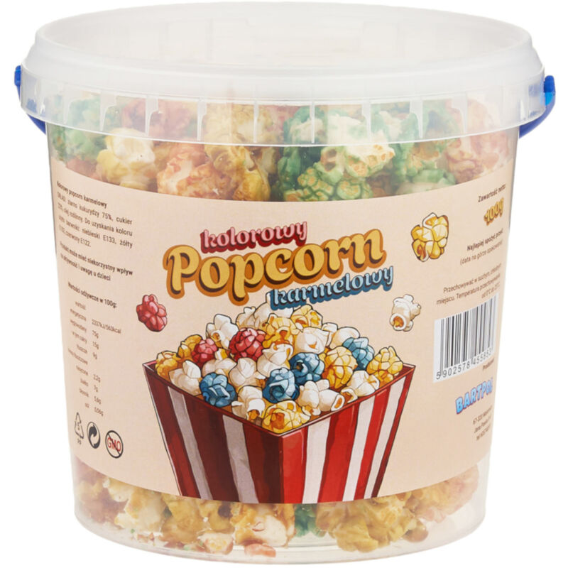 foto del prodotto caramello colorato pronto popcorn 100g 1l
