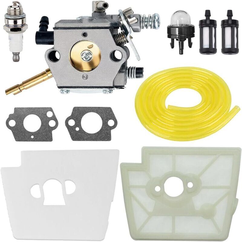 foto del prodotto carburateur compatible pour stihl fs160 fs220 fs180 fs280 fr220 d broussailleuse cordes remplace pour zama c15 51 c1s s3g avec filtre air bougie