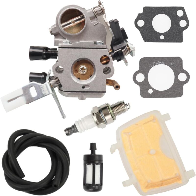 foto del prodotto carburatore carb per motoseghe stihl ms171 ms181 ms201 ms211 1139 120 0619 1139 1207 100 1139 1200 612 con guarnizione, filtro del carburante,