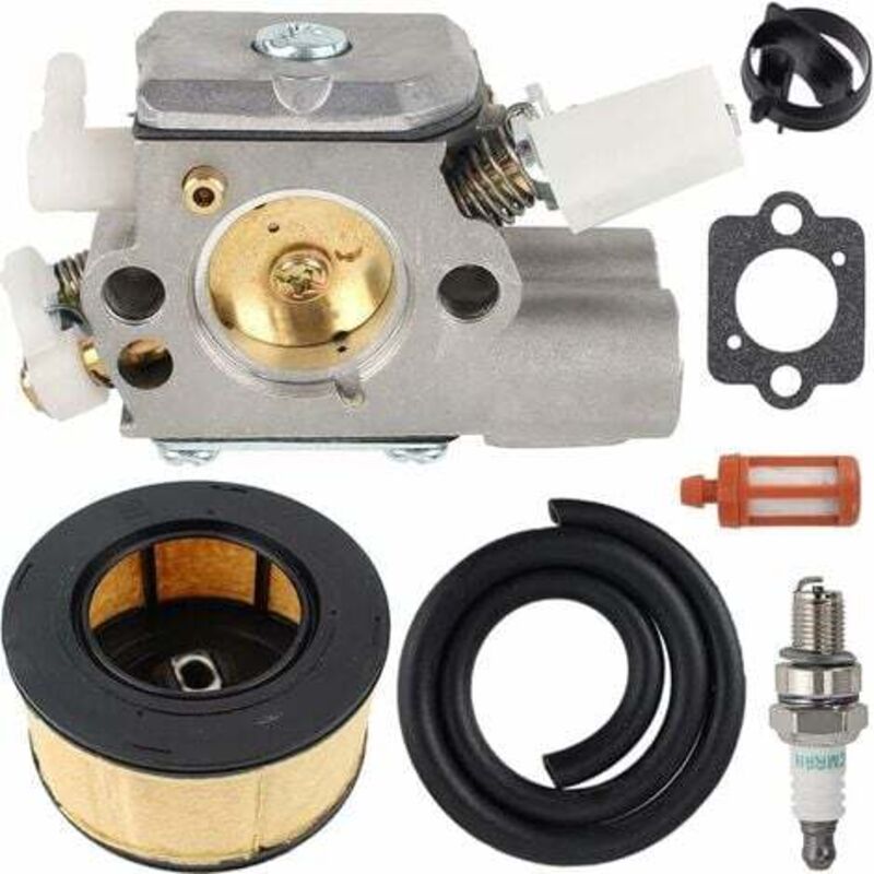 foto del prodotto carburatore compatibile con motosega stihl ms251 ms231 ms 251 ms231 con filtro aria, candela, filtro carburante, filtro olio, kit di riparazione