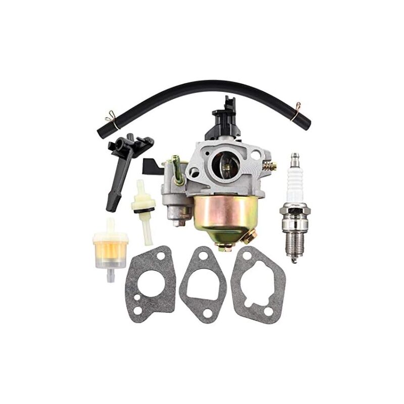 foto del prodotto carburatore con filtro carburante guarnizione tubo candela per motore a benzina monocilindrico lifan da 6,5 cv con 196 cc