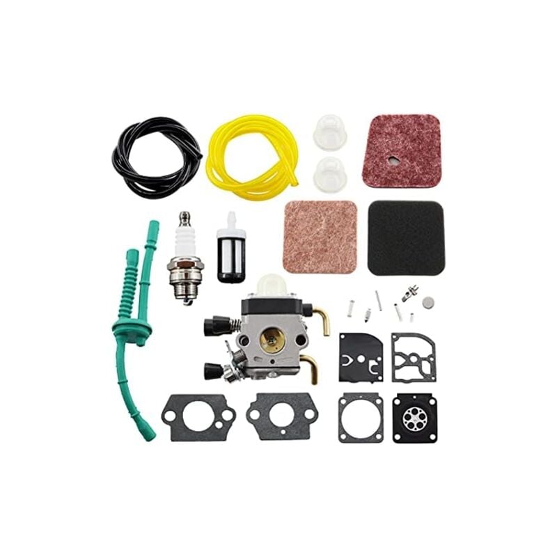 foto del prodotto carburatore con filtro dell aria kit di riparazione per decespugliatore stihl fs45 fs55 fs55r fs55c fs75 fs85 fs80 km85 hs75 hs80 hs85 c1q s143