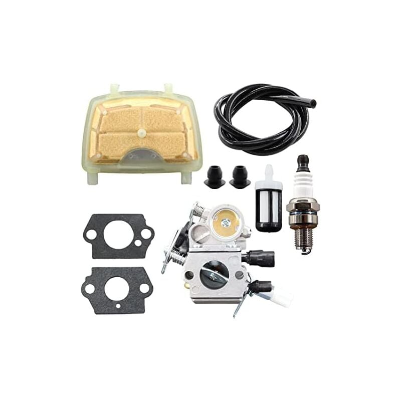 foto del prodotto carburatore con kit di riparazione tubo carburante per motosega ms171 ms181 ms201 ms211 ms 181 171 211 zama c1q s123c c1q s119c c1q s269 con filtro