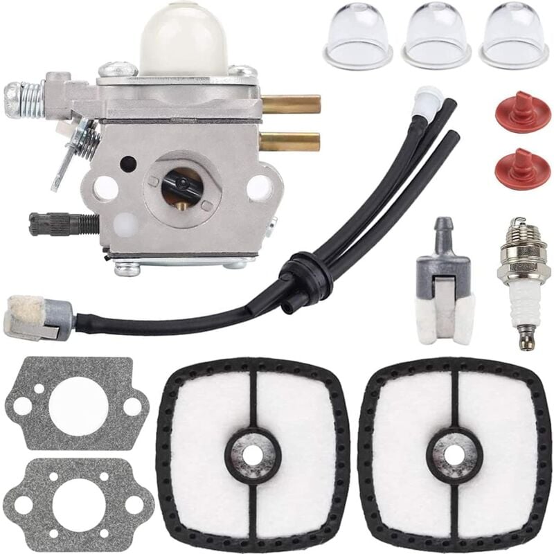 foto del prodotto carburatore di ricambio per decespugliatore echo srm2100 srm2110 srm2400 pe2000 pe2400 gt2000 gt2400 ppf2100, sostituisce c1u k52 c1u k29 c1u k47,