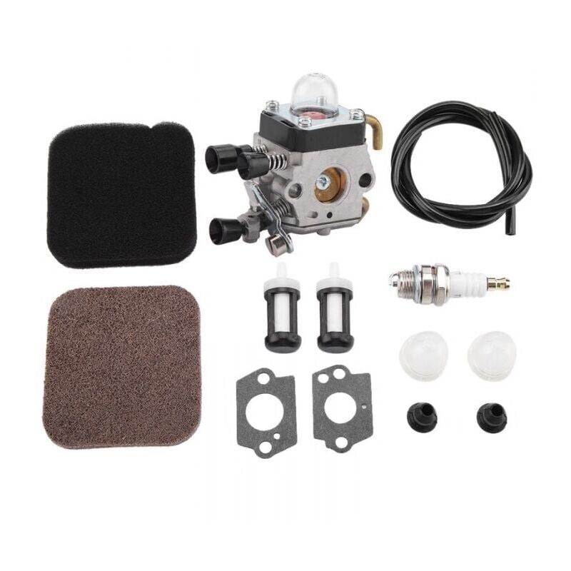 foto del prodotto carburatore e filtro aria per stihl fs75 fs80 fs85 fc85 ht70 hs75 ht75 hs80 carburatore, filtro aria loy