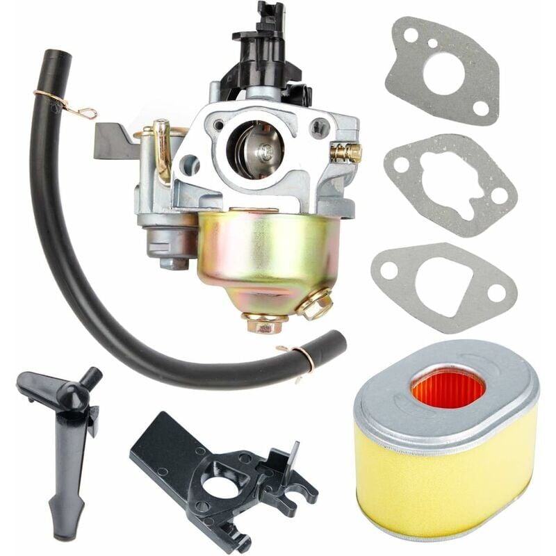 foto del prodotto carburatore gx160 con filtro dell aria, adatto per motore honda gx140 gx168 gx200 gx160 5,5 cv gx200 6,5 cv, sostituisce 16100 zh8 w61,ladacea