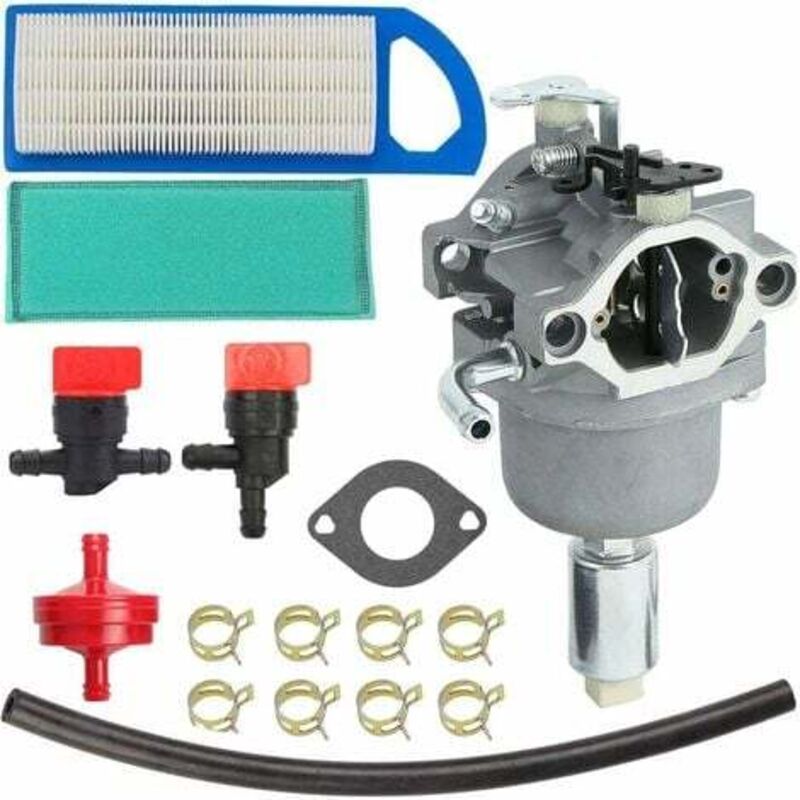 foto del prodotto carburatore per briggs stratton 594593 591731 590400 796078 498811 794161 795477 motore da 14,5 cv a 21 cv, kit di messa a punto con guarnizione,