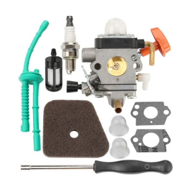 foto del prodotto carburatore per decespugliatore stihl fs90 fs110 ht101 fs130 fs100 fs110r km110r km130 hl100 ht100 fs100rx fs130r fs87 fs100r km90 km90r km100 km110