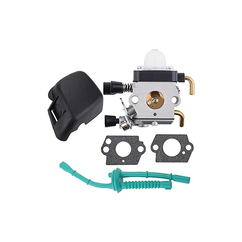 foto del prodotto carburatore per fs38 fs45 fs46 fs55 fs55r km55 hl45 hs45 fc55 fs45c fs46c km55r fs55c fs55rc tagliaerba con coperchio filtro aria tubo carburante