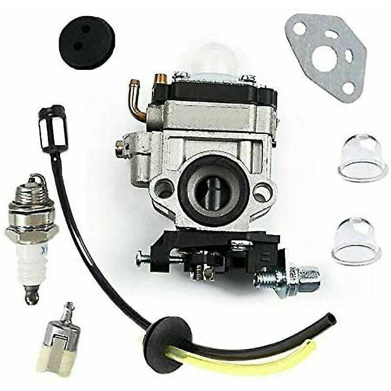 foto del prodotto carburatore per kawasaki th23 th26 th34 23cc 25cc 26cc, kit candele gratuito.