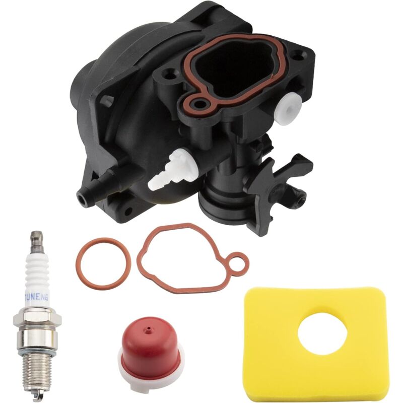 foto del prodotto carburatore per motore tosaerba compatibile con briggs stratton 799583 591160 593261 591110 filtro aria carburatore