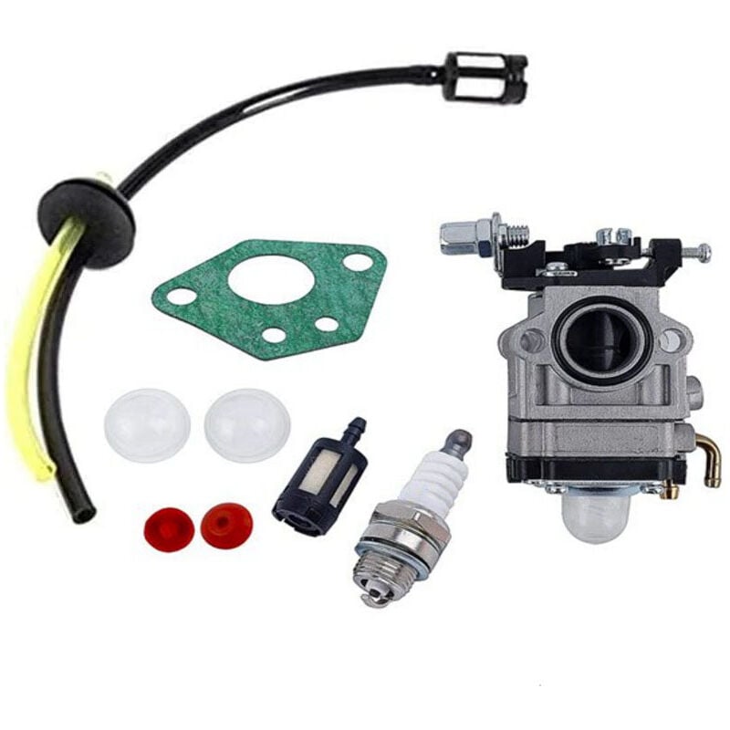 foto del prodotto carburatore per mp15 15mm 1e40 5 43cc 49cc 52cc kit carburatore per tosaerba kit carburatore per utensili da giardino con guarnizione per tubo