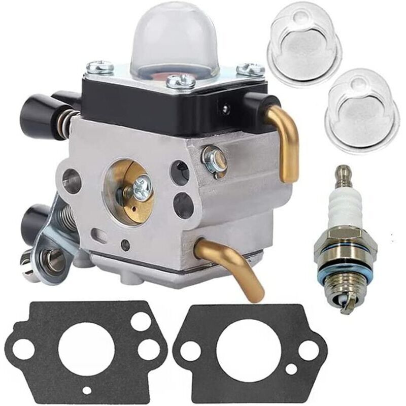 foto del prodotto carburatore per stihl fs38 fs45 fs46 fs55 fs55r fs55rc fs74 fs75 fs80 fs85 km55 hl45 km55r, carburatore per tosaerba con guarnizioni, pompe di