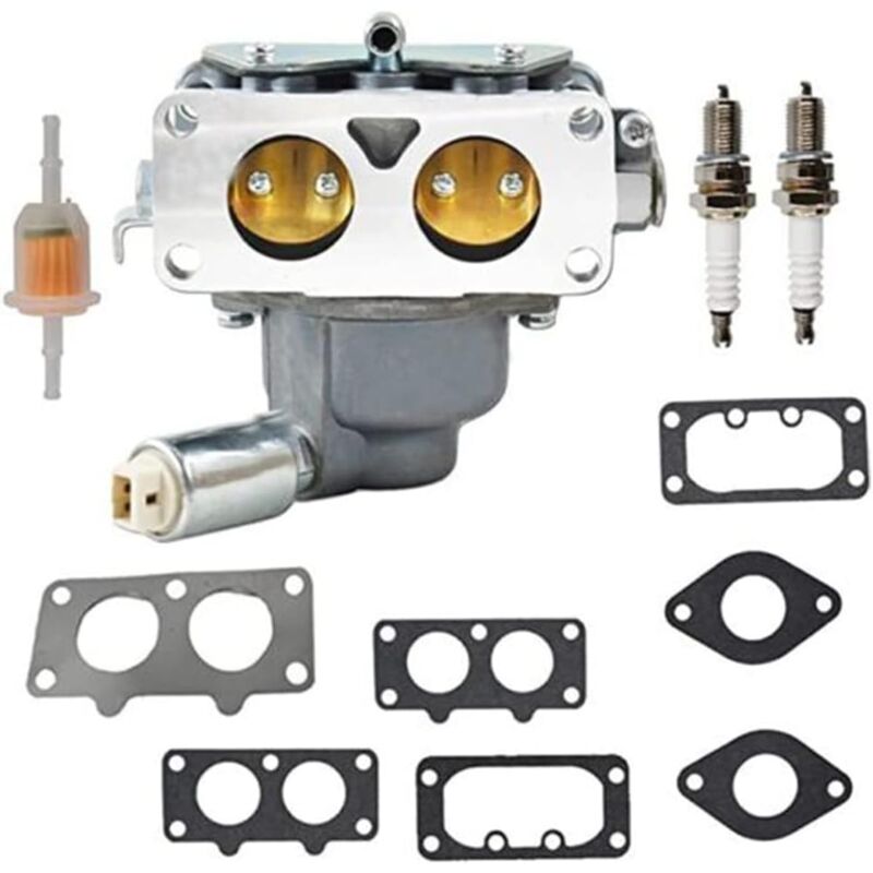 foto del prodotto carburatore per tosaerba con elettrovalvola 799230 di ricambio per john deere l111 l118 l120 la120 la130 la135 la140 la145 la150 briggs stratton