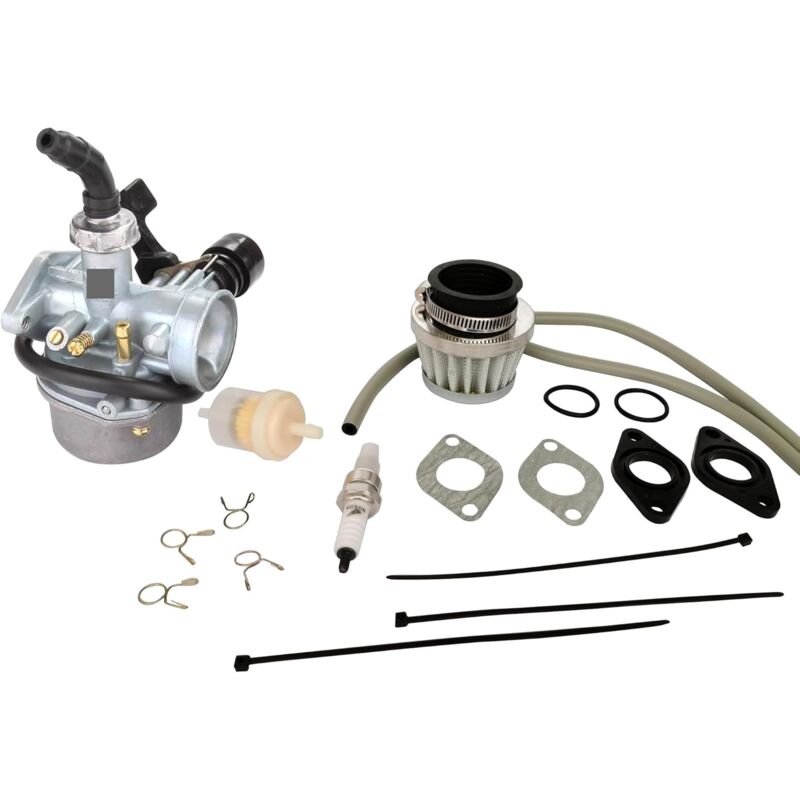 foto del prodotto carburatore pz19 con valvola di commutazione del carburante di ricambio per taotao gy6 50cc 70cc 90cc 110cc 125cc atv 4 ruote quad dirt pit bike go