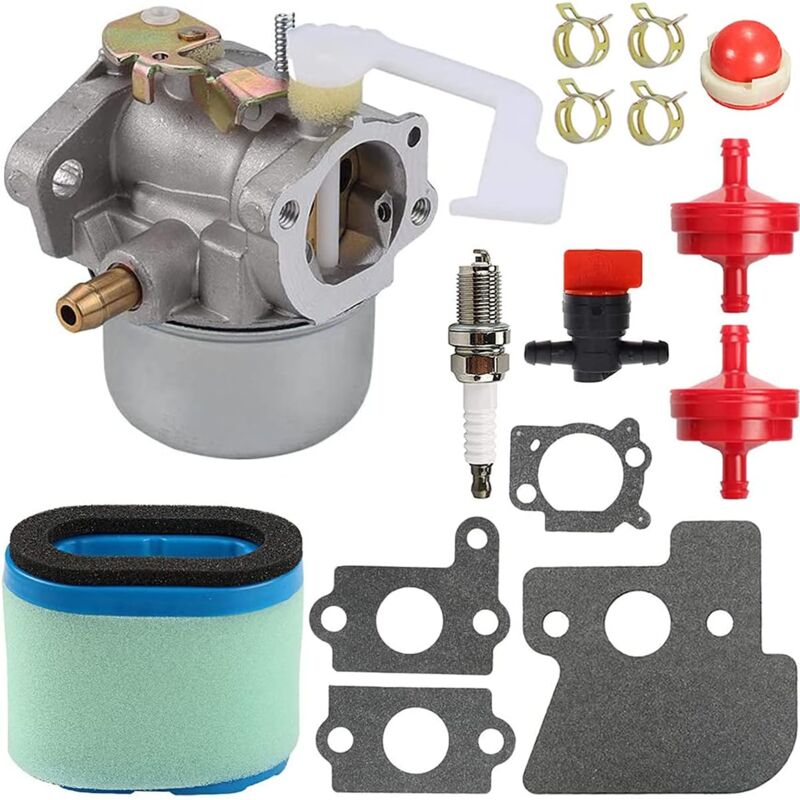 foto del prodotto carburatore rotativo per motori briggs stratton 698055 690152 694203 121602 121607 121612, con guarnizioni filtro aria 697029 690610 filtro