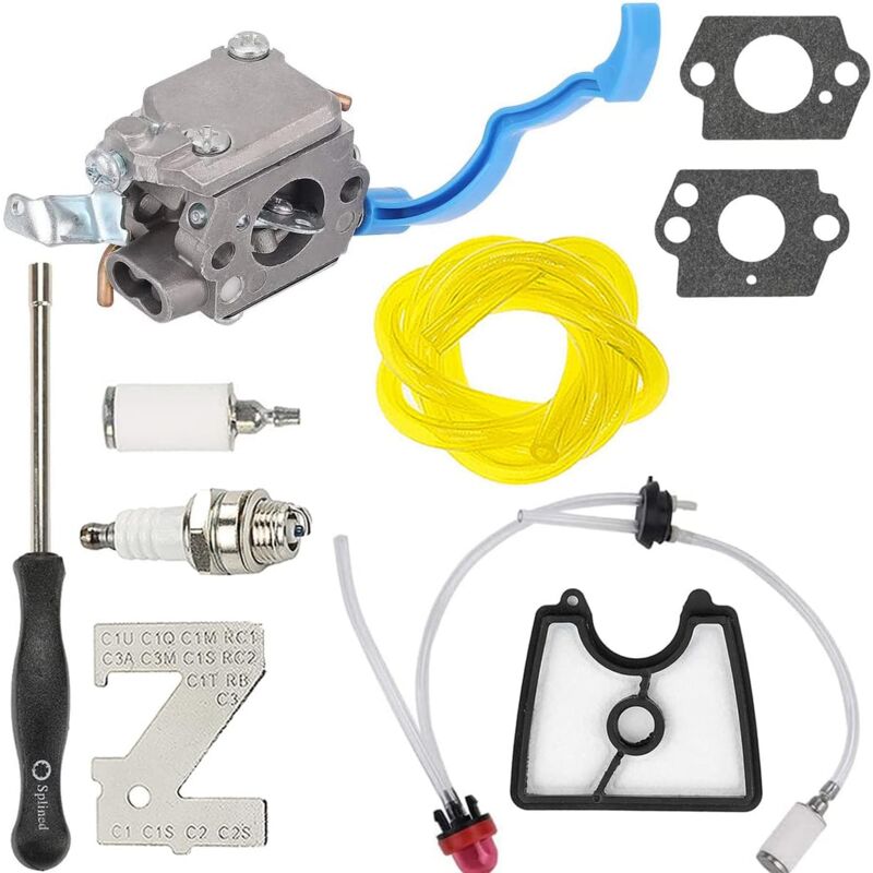 foto del prodotto carburatore rotazionale con filtro aria 545112101 per soffiatore portatile husqvarna 125b 125bx 125bv 125bvx sostituisce 581798001 590460102
