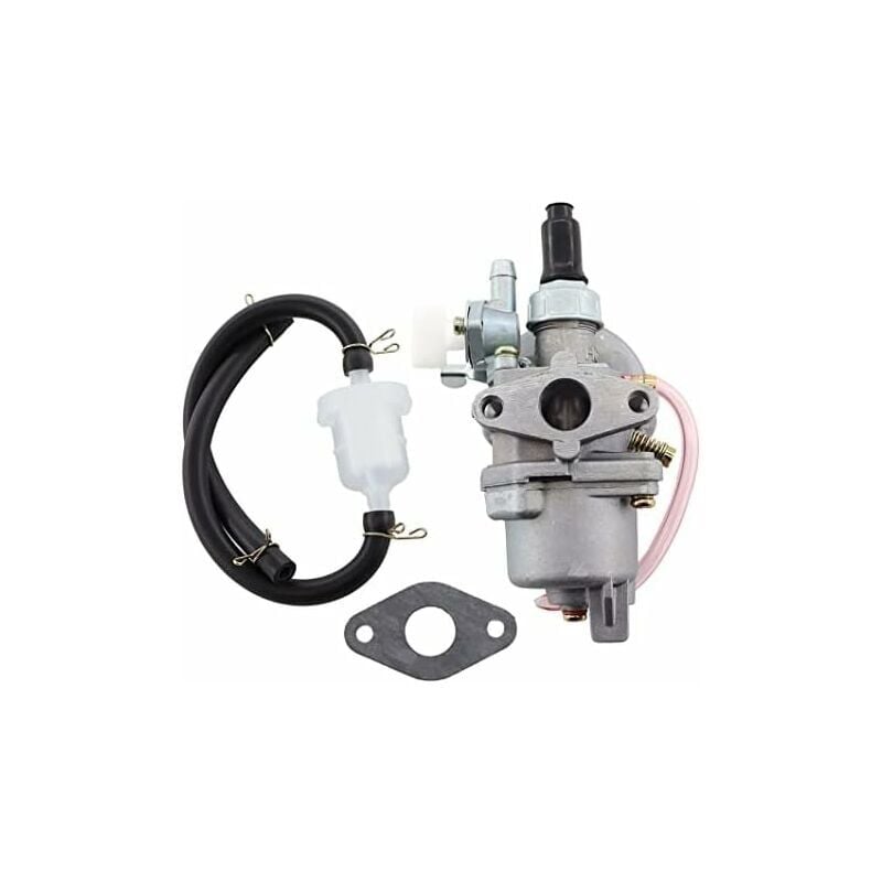foto del prodotto carburatore ulisem pz13 da 13 mm con filtro del carburante per motori a 2 tempi 47cc, 49cc, 50cc come mini atv, quad, dirtbike, pocket bike.