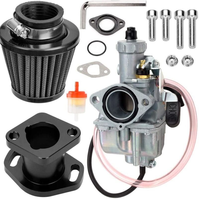 foto del prodotto carburatore vm22 per predator 212cc 196cc 224cc coleman ct200u bt200x gx160 gx200 6,5hp ohv clone engine kt196 baja mb200 mini bike kart con filtro