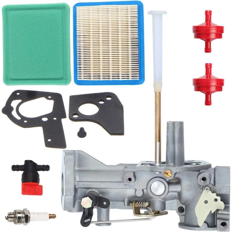 foto del prodotto carburatore zamdoe 498298 per motori briggs &amp; stratton 498298 692784 495951 492611 495426 490533 112202 112212 112231 112232 da 5 cv, con guarnizioni, filtri carburante e prefiltri aria