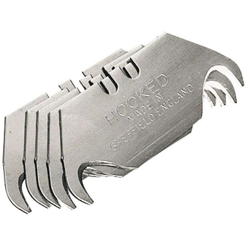 foto del prodotto card da 5 lame coltello hooked rifilato draper