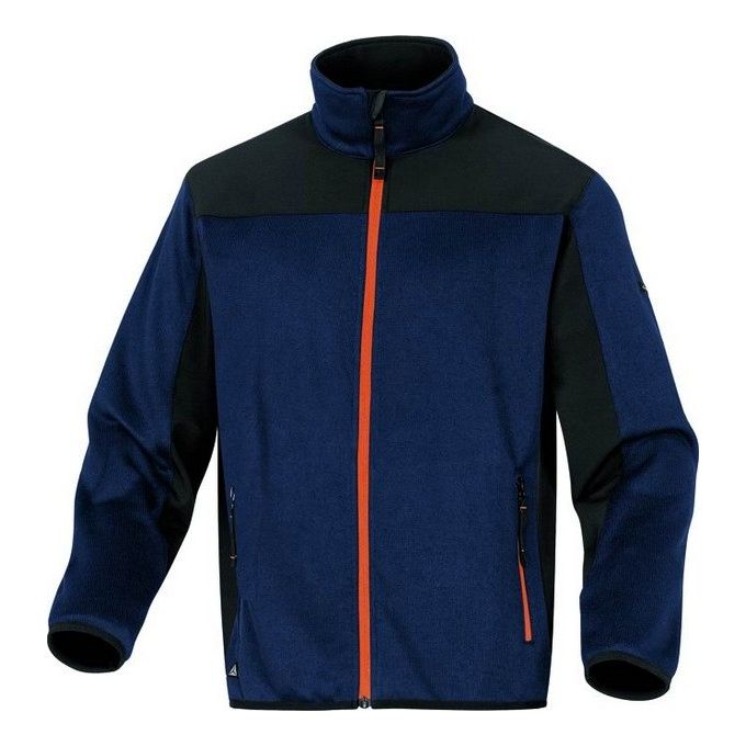 foto del prodotto cardigan deltaplus beaver blu orange con zip tg. xl