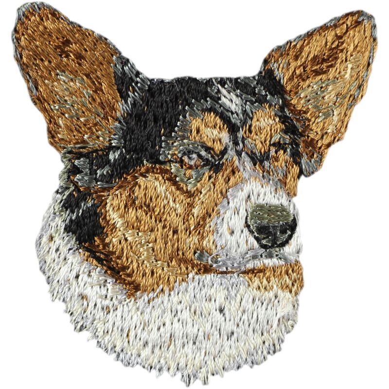 foto del prodotto cardigan welsh corgi - toppa a forma di cane, toppa ricamata, decorazione unica per zaino di art-dog