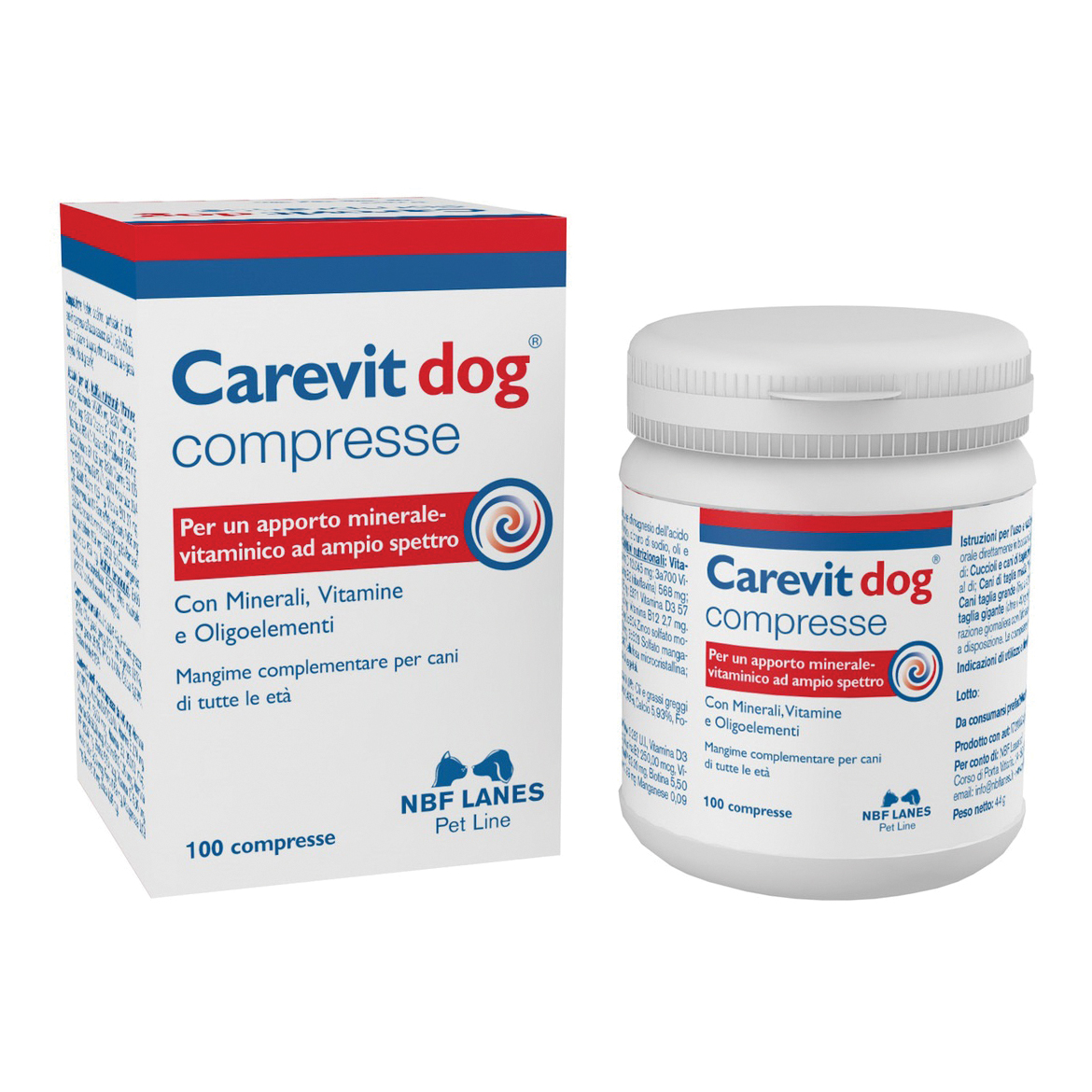 foto del prodotto carevit dog cane 100 compresse