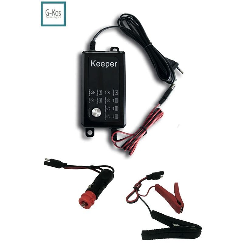 foto del prodotto carica batterie, mantenitore, riparatore, riattivazione batterie piombo 6v 12v da 4ah a 120ah
