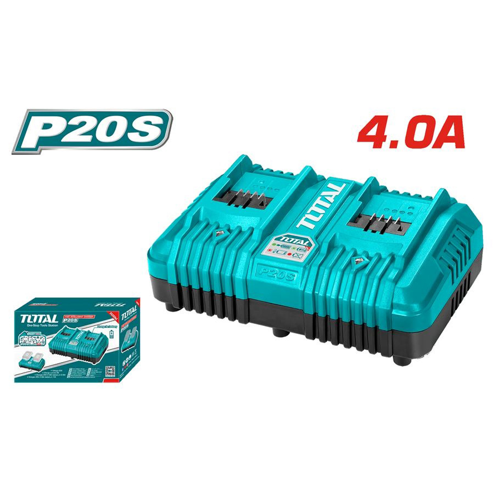 foto del prodotto caricabatteria caricatore rapido alimentatore batteria 4ah 2 batterie total