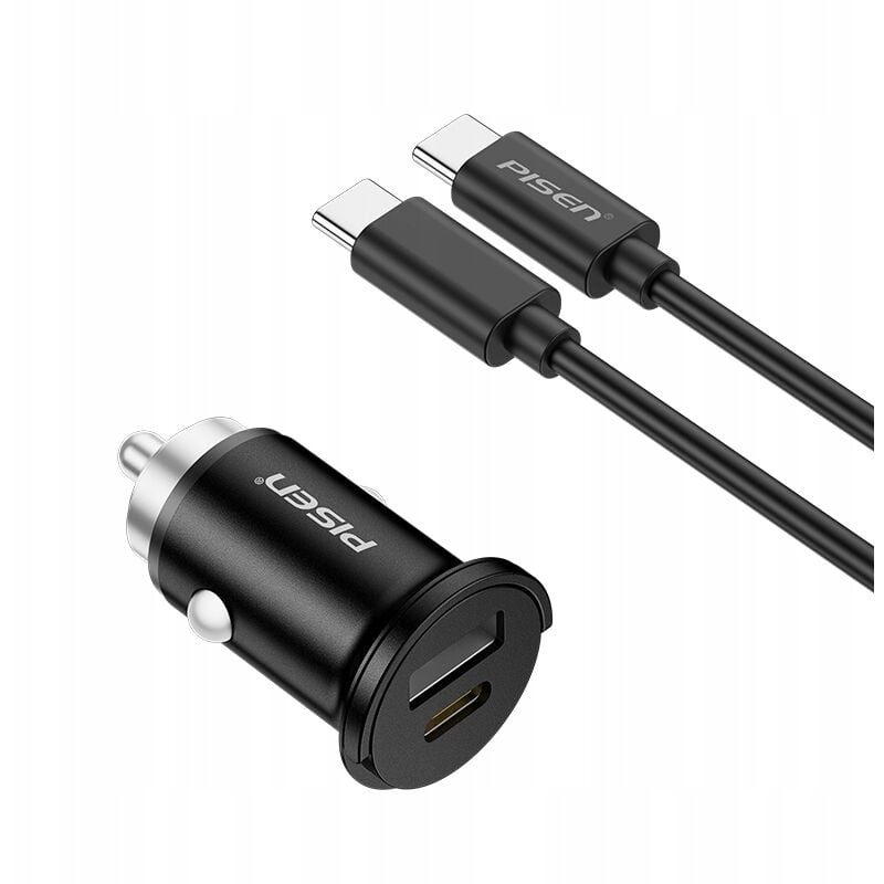 foto del prodotto caricabatteria da auto per accendisigari veloce e potente 20w pd qc usb a usb c