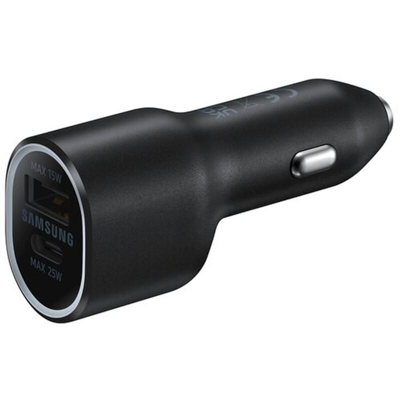 foto del prodotto caricabatteria da auto per presa accendisigari 2x usb 25w, nero