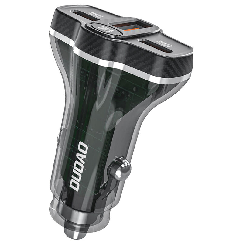 foto del prodotto caricabatteria da auto r78 usb c pd 2xusb a qc da 78 w nero