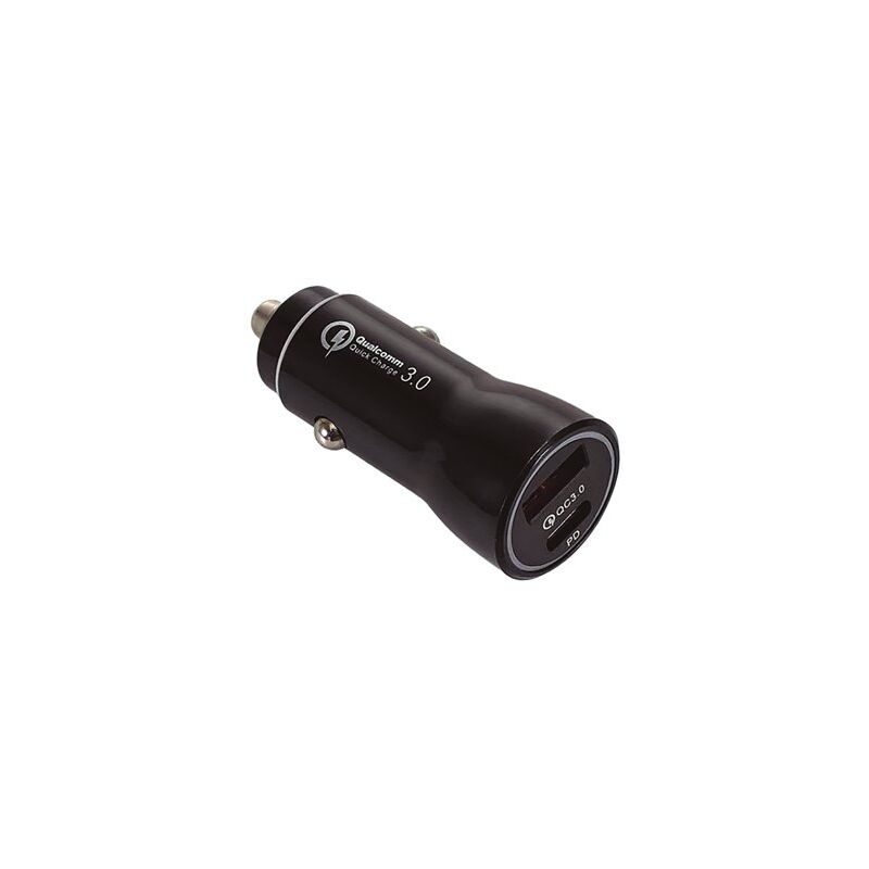 foto del prodotto caricabatteria da auto usb c a qc 3.0