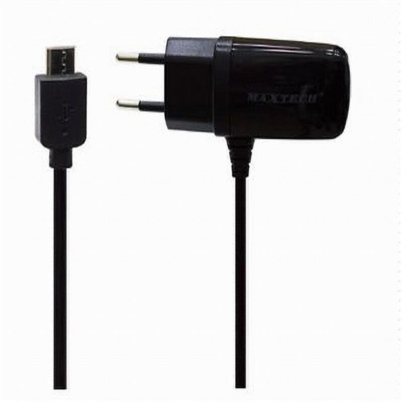 foto del prodotto caricabatteria da rete fissa con attacco micro usb 5pin 5v 1000mah ca s004 maxtech