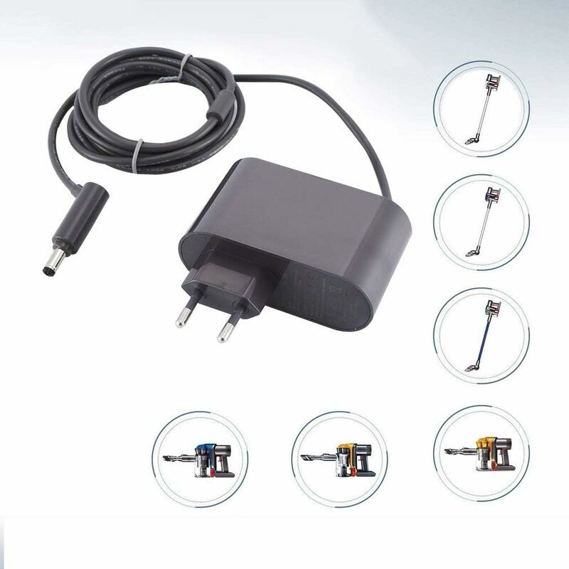 foto del prodotto caricabatteria per aspirapolvere dyson v10 sv12 v11 sv14 da 30,45 v. caricabatterie per aspirapolvere dyson, alimentatore, ricambi per aspirapolvere