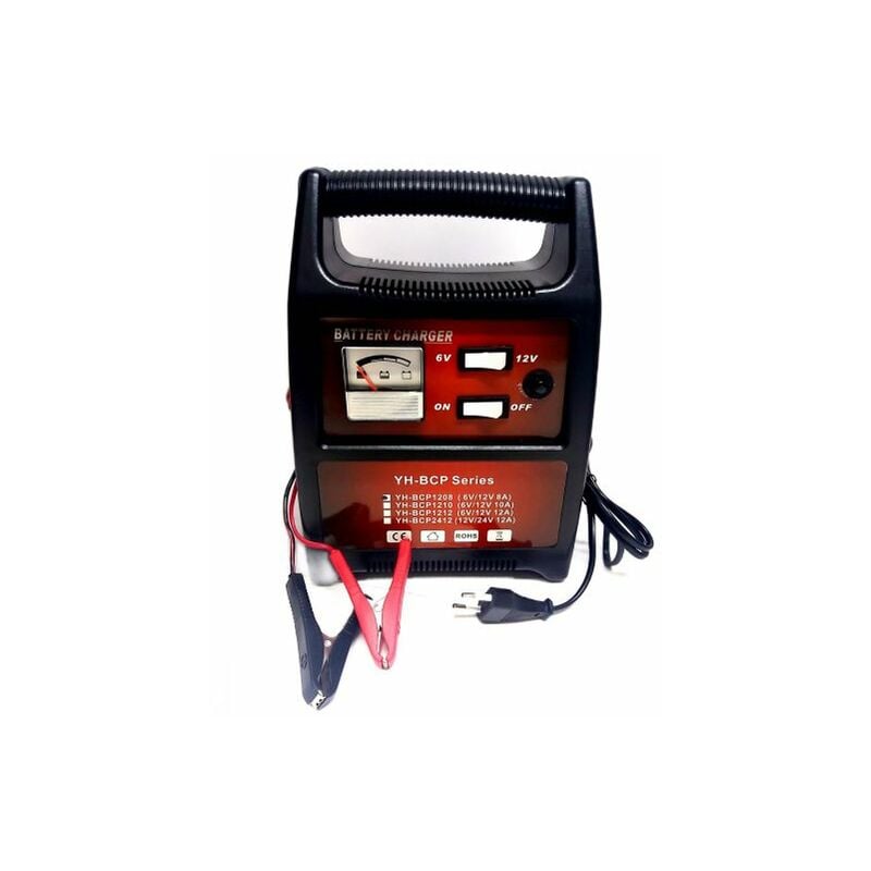 foto del prodotto caricabatteria portatile auto moto barca camper 6 12 v 8 ampere caricabatterie