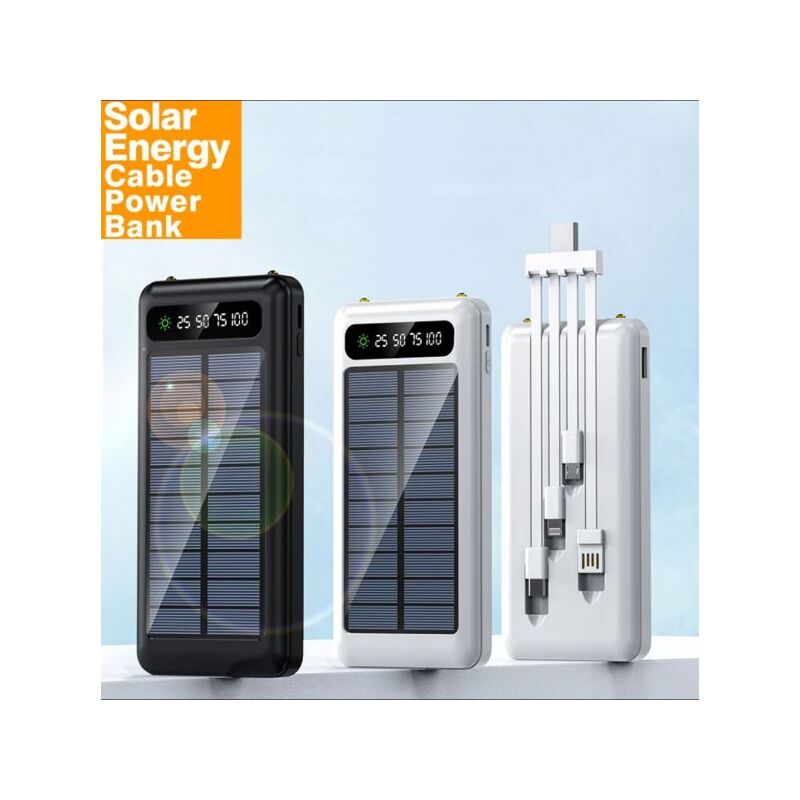 foto del prodotto caricabatteria power bank solare 20000mah batteria esterna portatile wxj 003