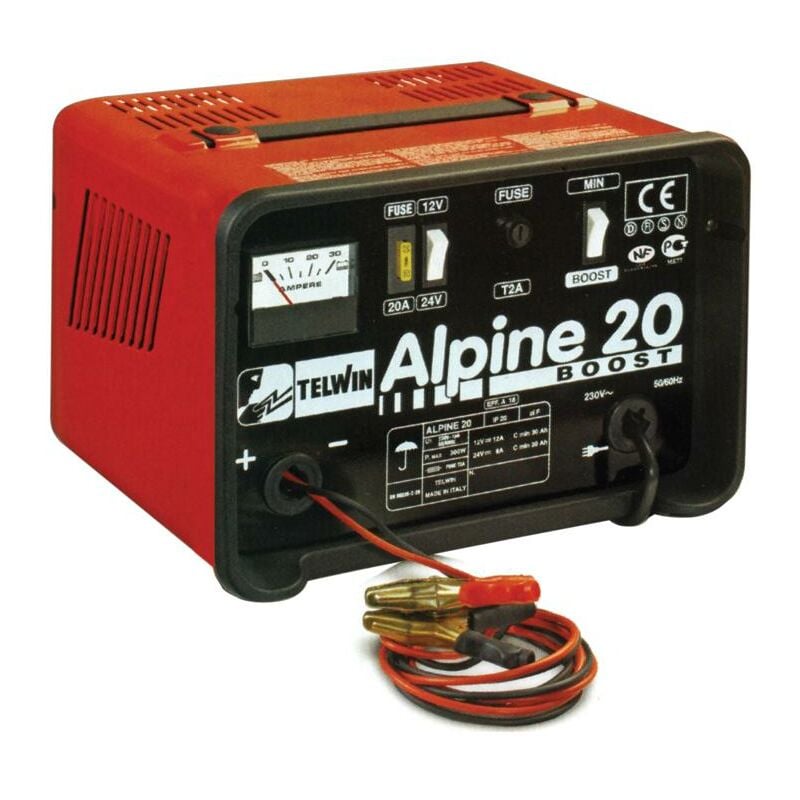 foto del prodotto caricabatteria x auto telwin alpine 18 boost 12 24v 14a