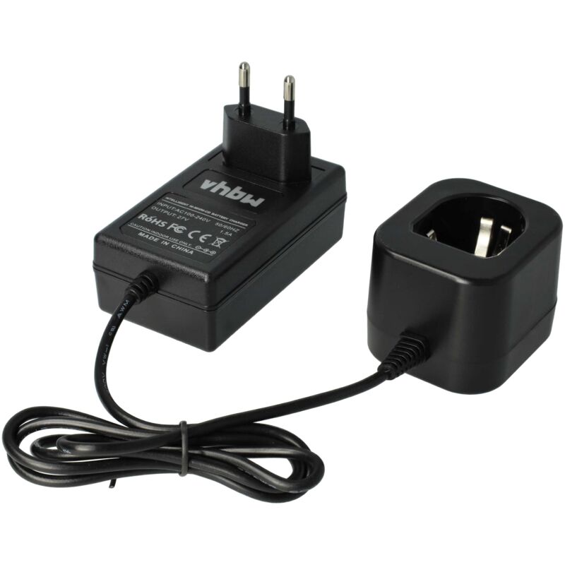 foto del prodotto caricabatterie 1,2-18 v compatibile con panasonic ey3531fqwkw, ey3531nqkw, ey3531nqwkw, ey3544 batterie ni-cd, nimh di attrezzi, 1,2-18v - vhbw