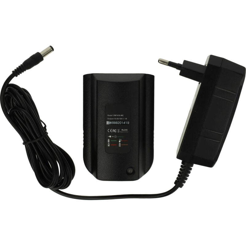 foto del prodotto caricabatterie 14,4-18 v compatibile con dewalt dcv584l-qw, dwst1-75659-qw, dcv582, dcv584, dcv582-qw, dcs332n batterie li-ion di attrezzi - vhbw