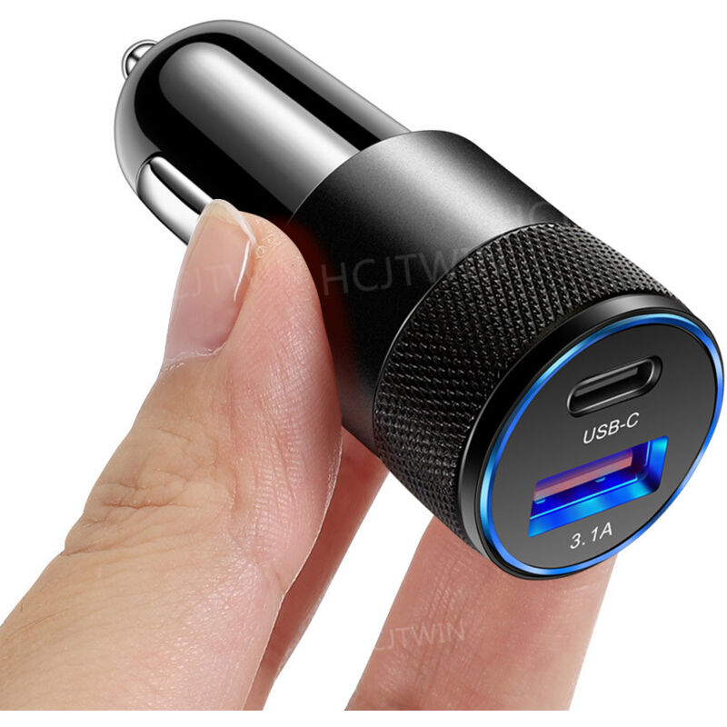 foto del prodotto caricabatterie accendisigari per auto camion 5 v 4,8 a 24 w porta usb pd per tablet per smartphone iphone 13 12 pro max 11 pro max x xr xs